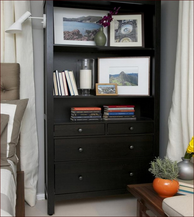 Black Bookcase With Drawers