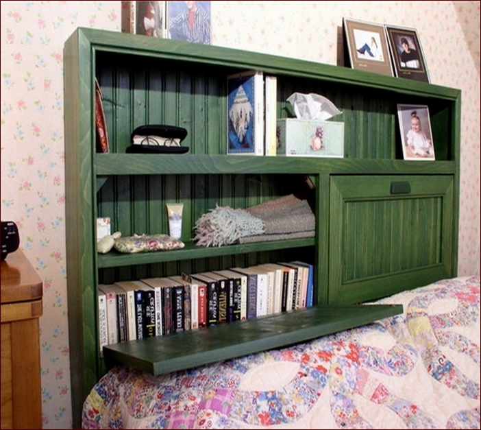 Bookcase Headboard King Cottage