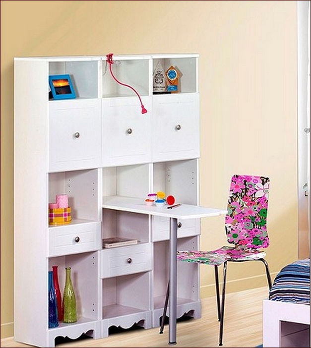 Desk With Bookcase For Kids