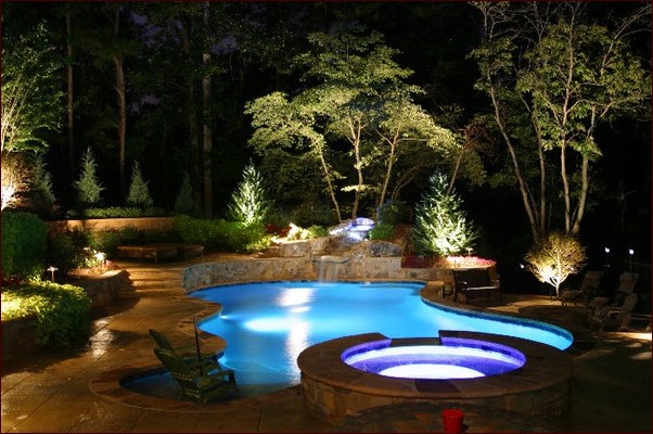 Landscape Lighting Ideas Around Pool