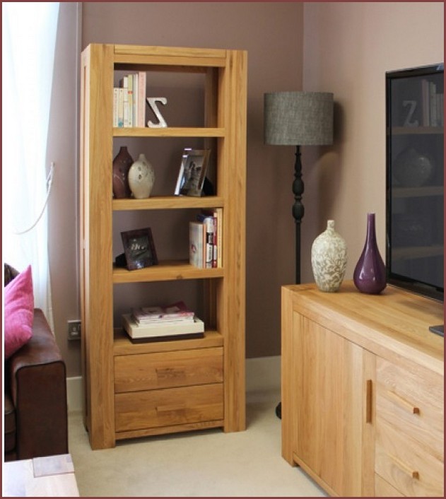 Solid Oak Bookcase For Drawers