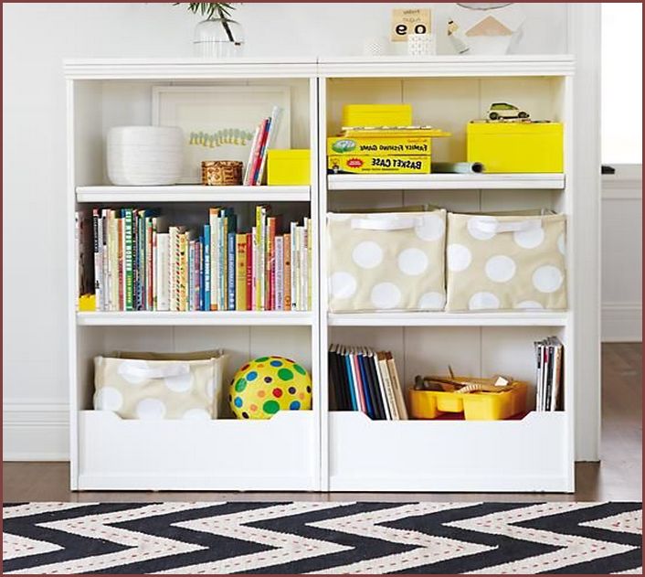 White Cube Bookcase For Kids