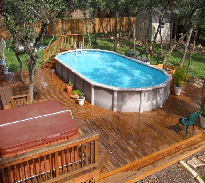 Above Ground Swiming Pool Pic Ideass With Decks Pictures