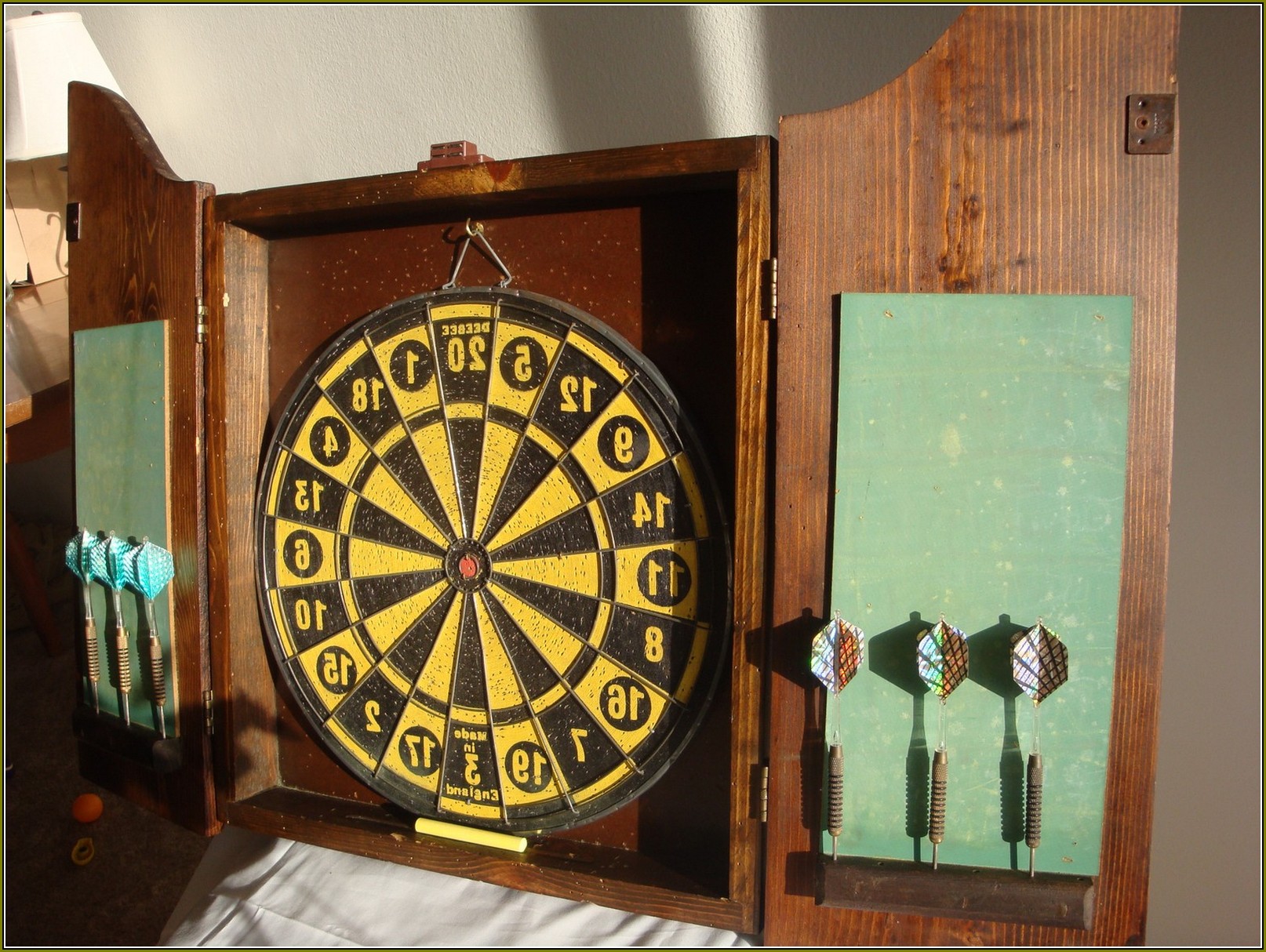 Antique Dart Board Cabinets