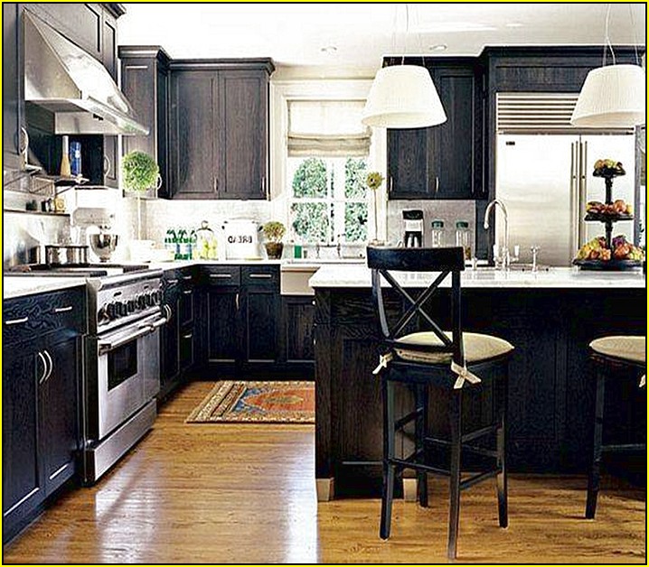 Black Distressed Kitchen Cabinets Diy