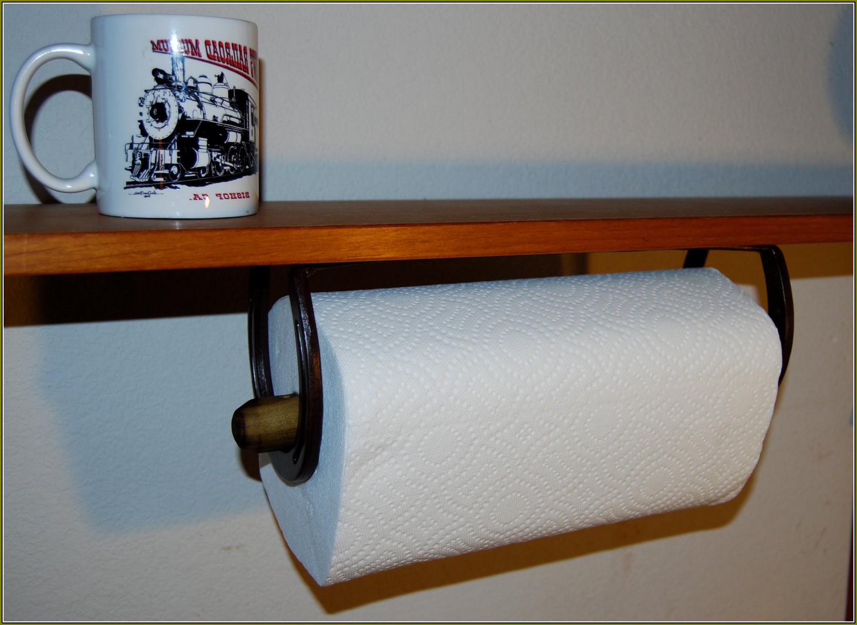 Black Paper Towel Holder Under Cabinet