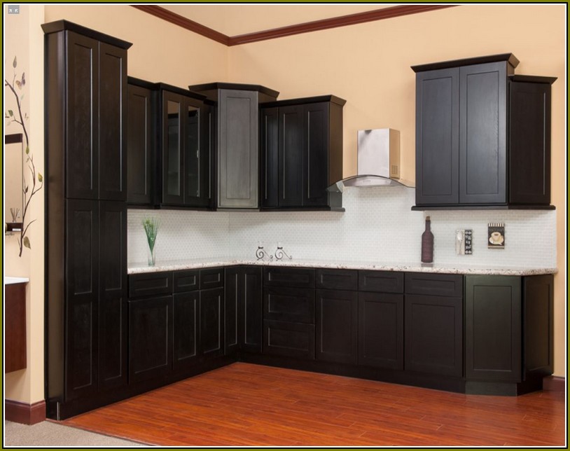 Black Shaker Style Kitchen Cabinets