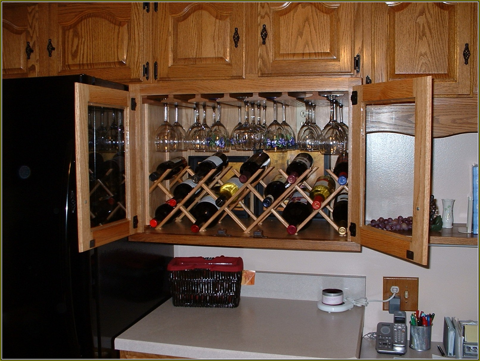 Built In Cabinet Wine Rack