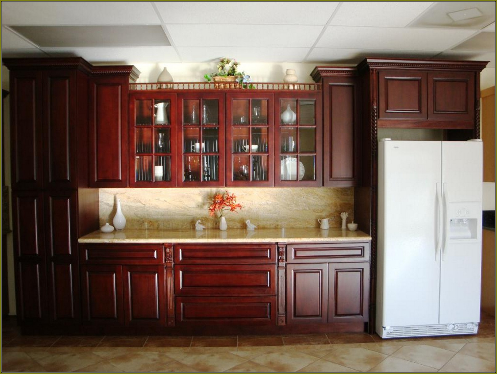 Cherry Wood Kitchen Cabinets Lowes