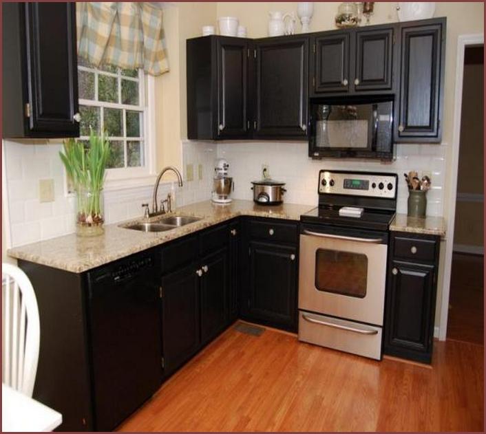 Coloring Kitchen Cabinets Black In A Small Kitchen