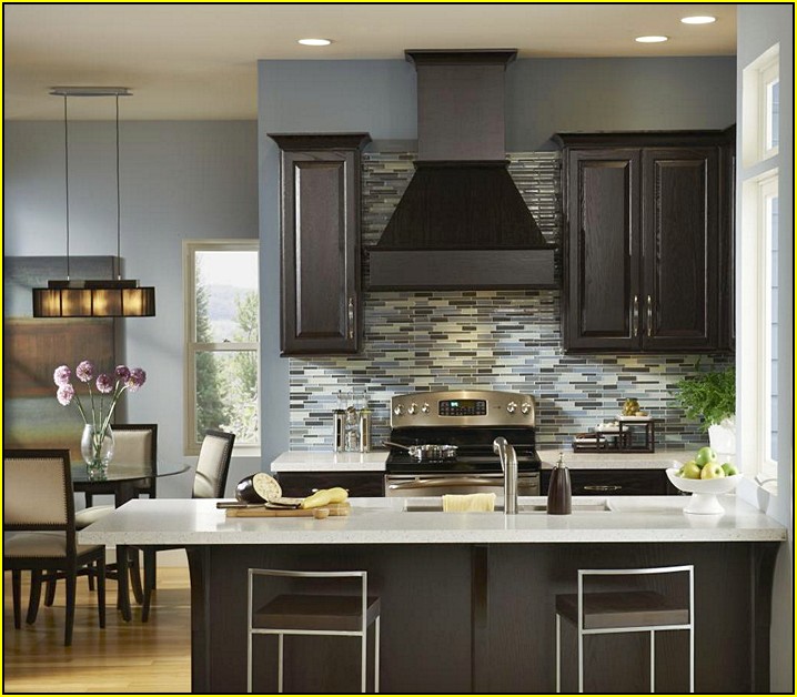 Colors For A Kitchen With Dark Cabinets