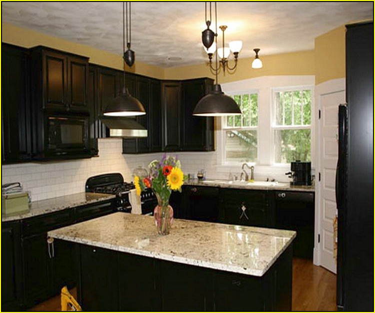 Colors To Paint Kitchen With Dark Cabinets