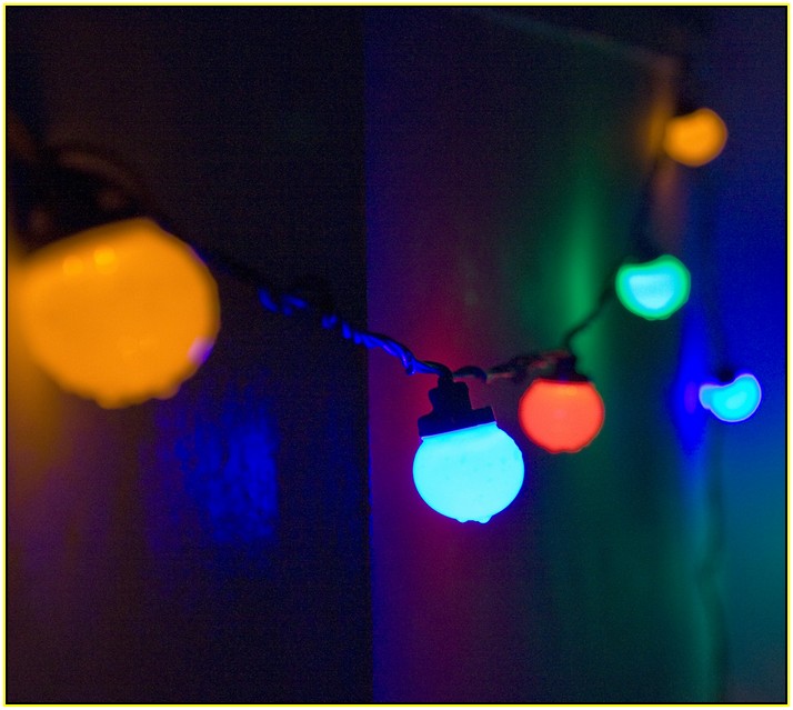 Coloured Christmas Light Bulbs
