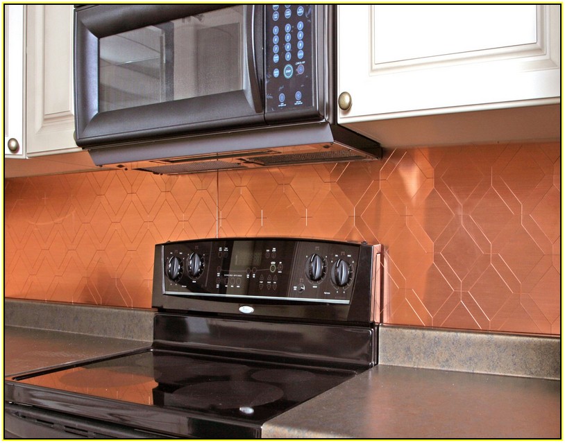 Copper Backsplash Tiles For Kitchen