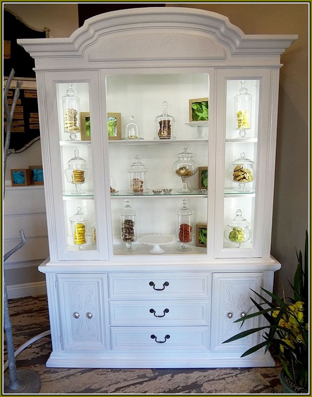Corner Curio Cabinet White