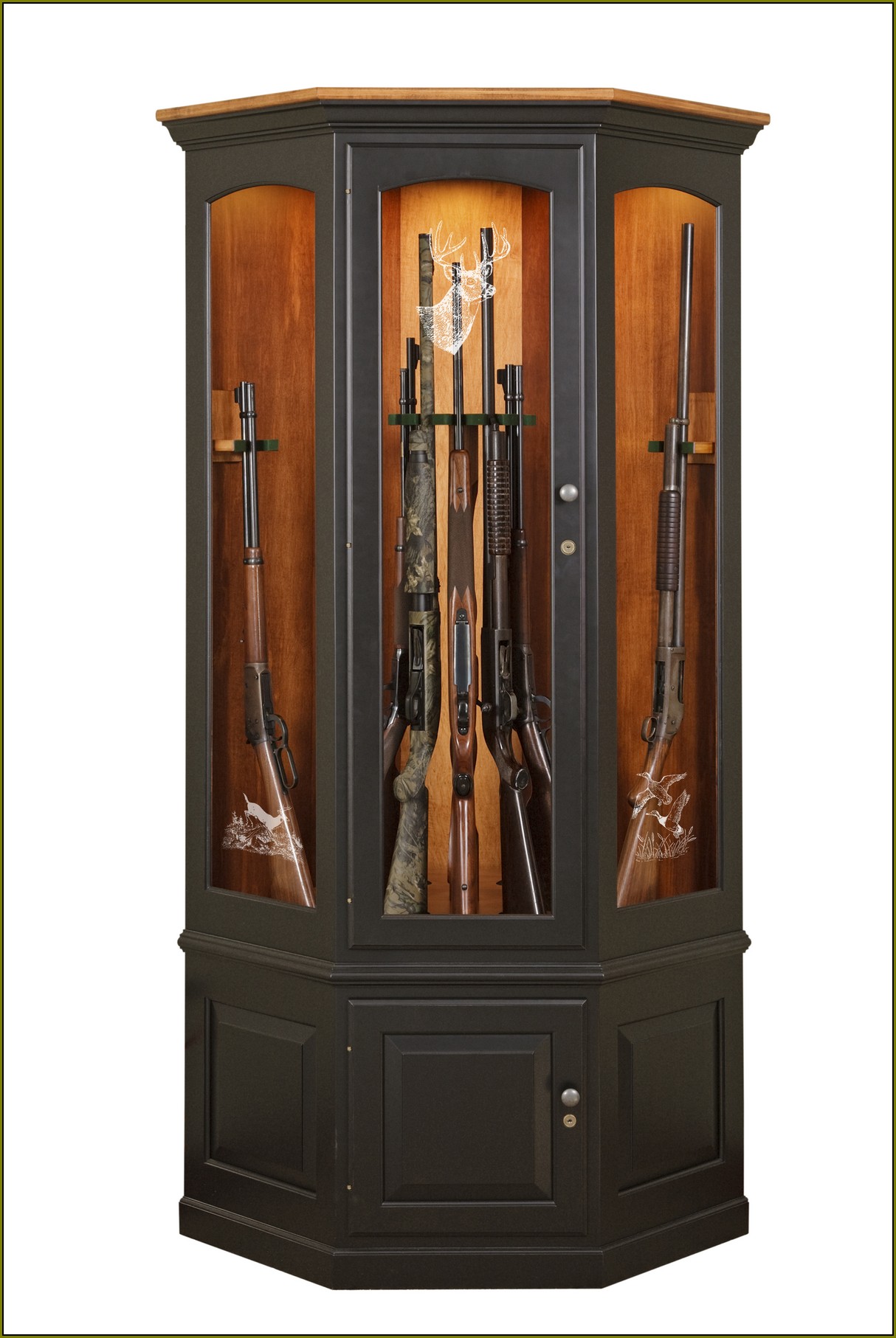 Corner Gun Cabinet Woodworking Plans