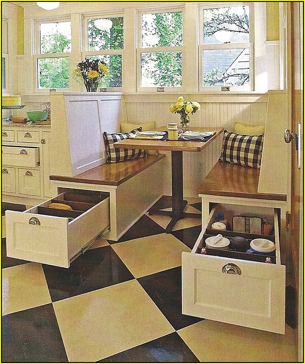 Corner Nook Kitchen Table With Storage