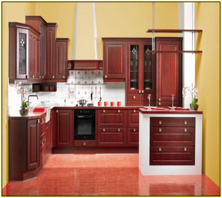 Dark Cherry Kitchen Cabinets Pictures