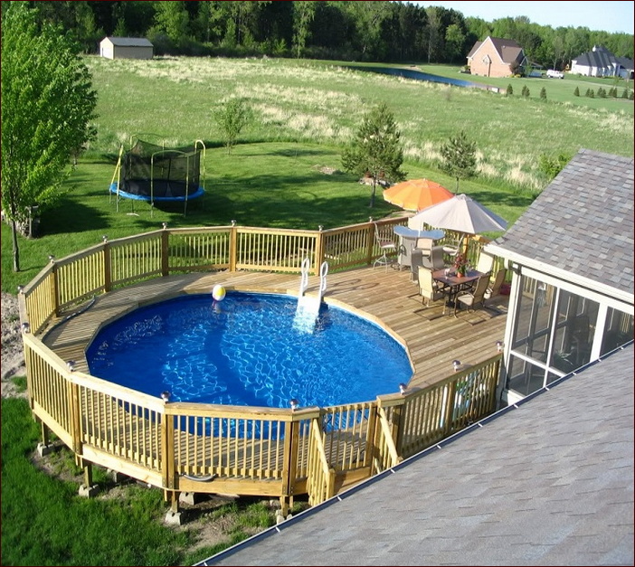 Deck Designs For Above Ground Swiming Pool Designs