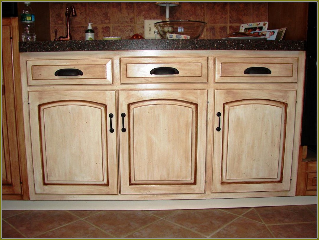 Distressed Kitchen Cabinets Diy