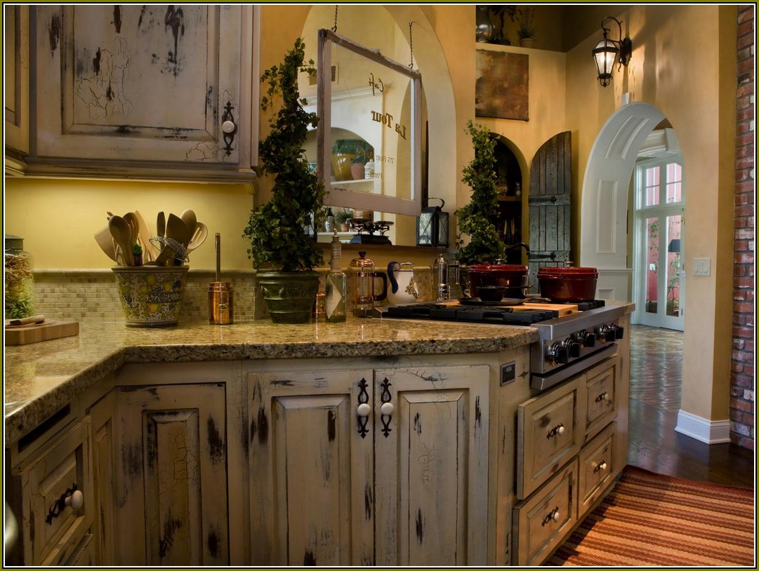 Distressed Kitchen Cabinets Pictures