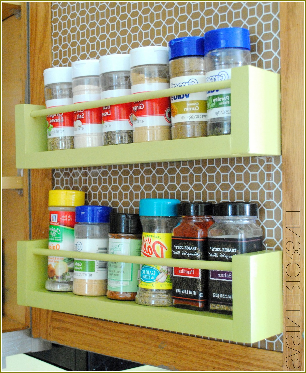 Diy Cabinet Door Spice Rack