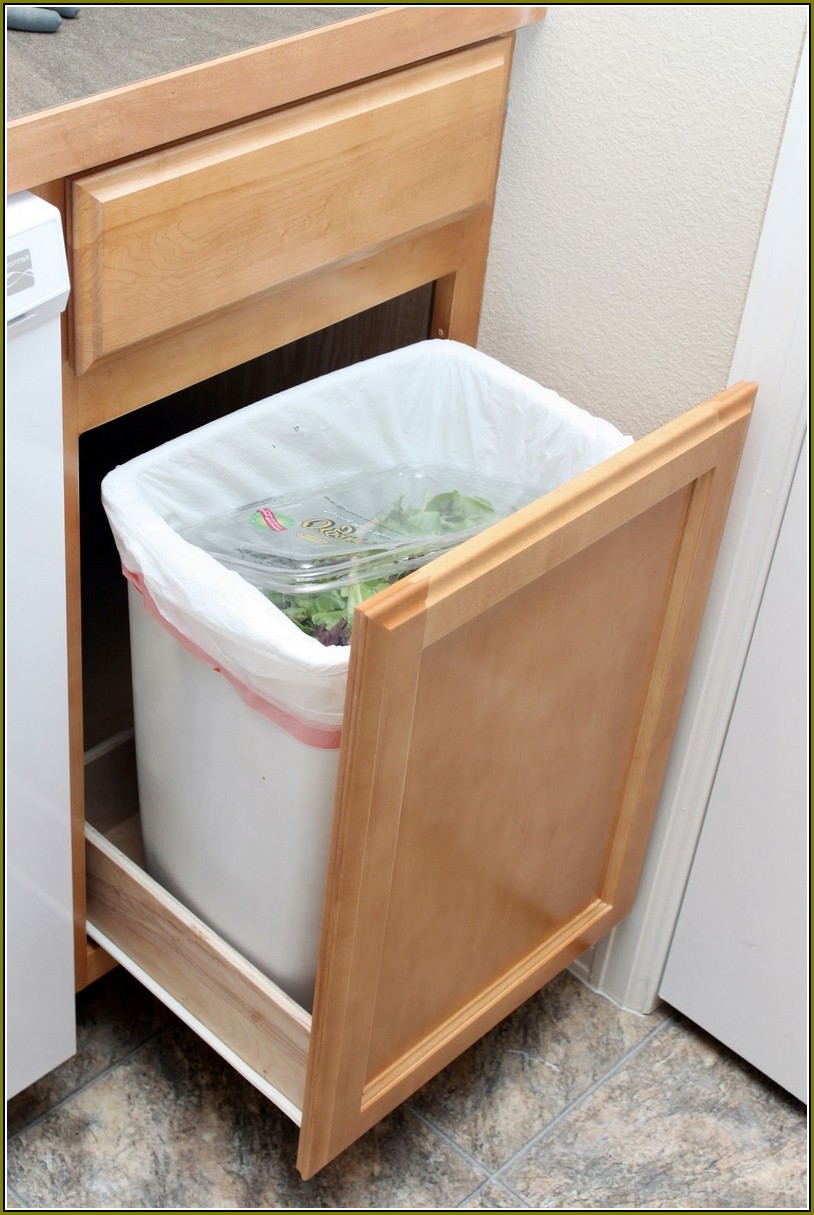 Diy Garbage Can Cabinet