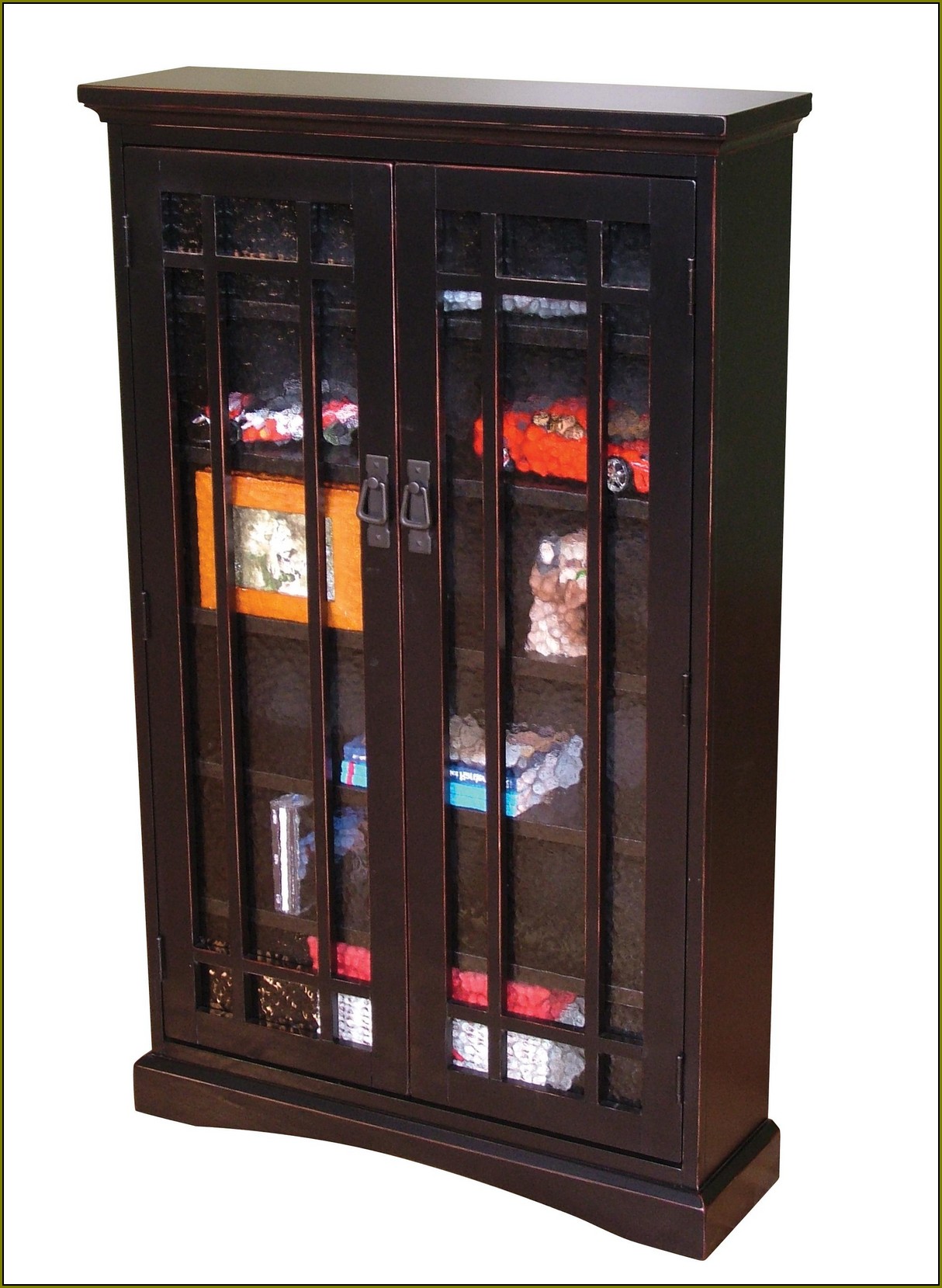Dvd Storage Cabinets With Glass Doors