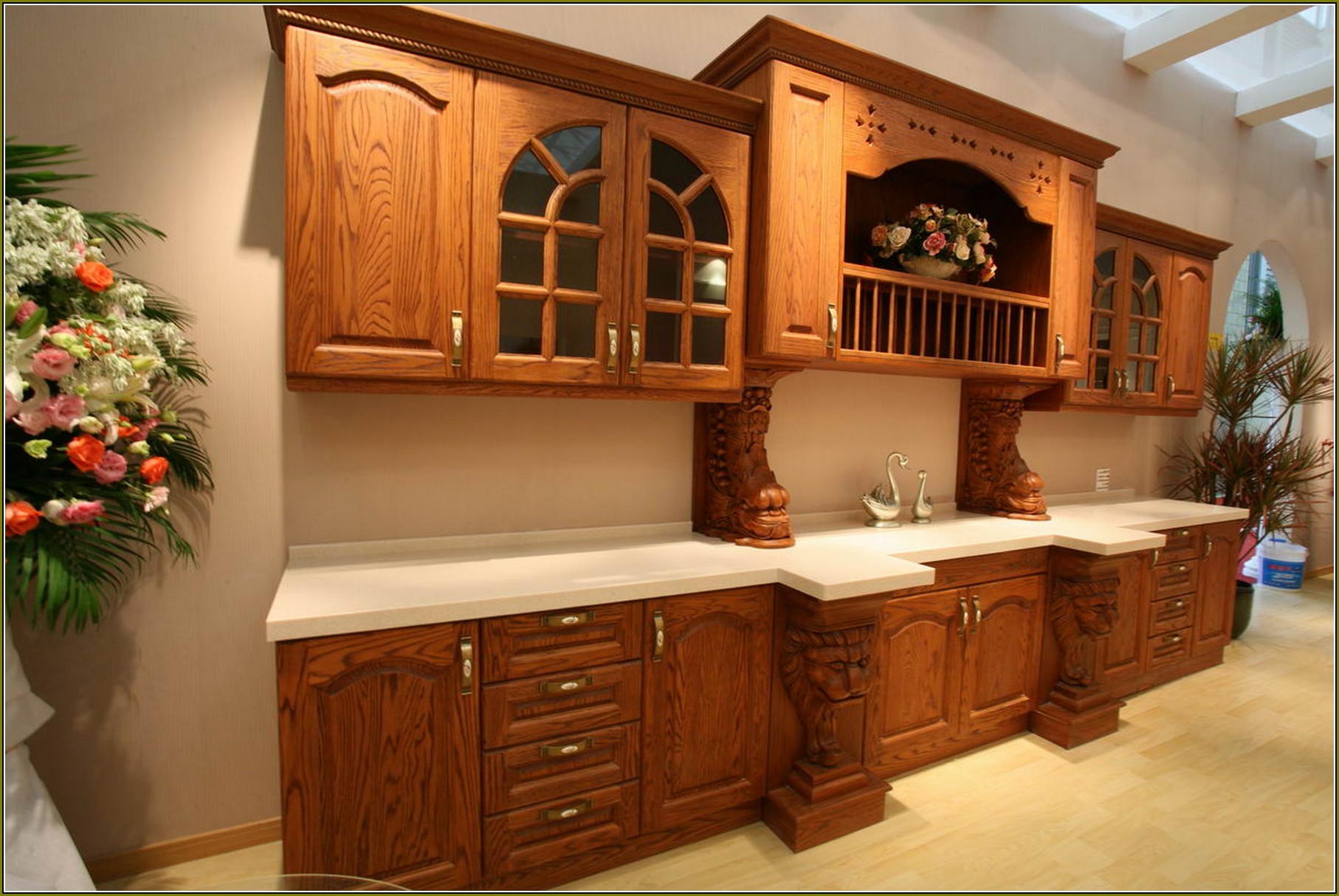 Honey Oak Cabinets Wall Color