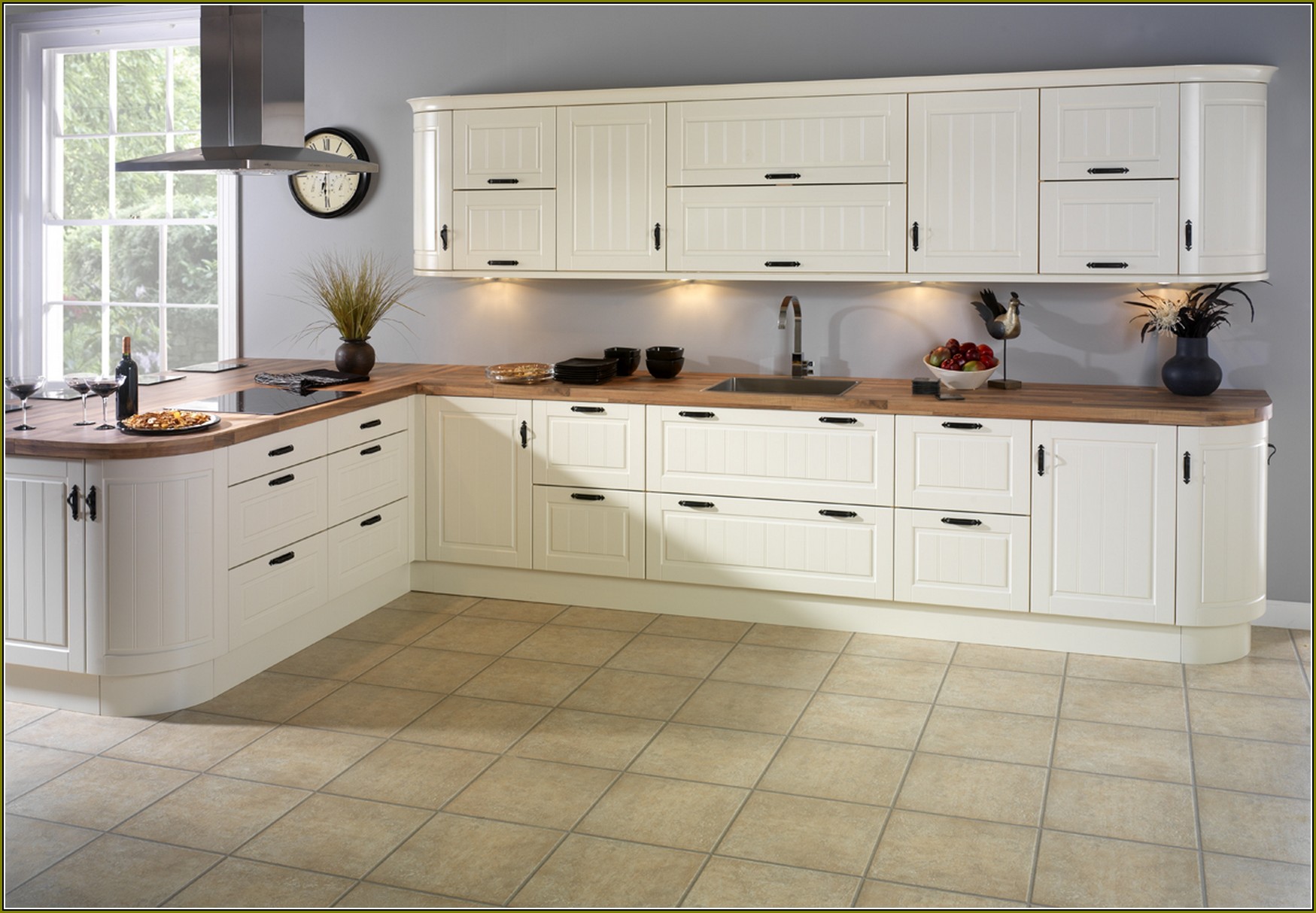 Ivory Kitchen Cabinets With Granite