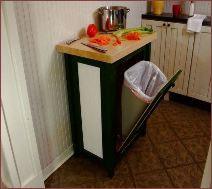 Kitchen Trash Can For Cabinet