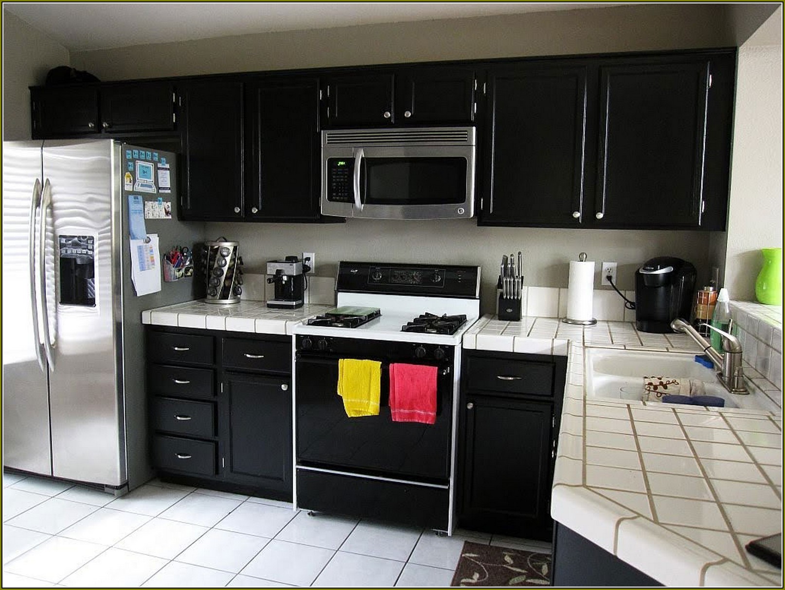Kitchens With Black Distressed Cabinets