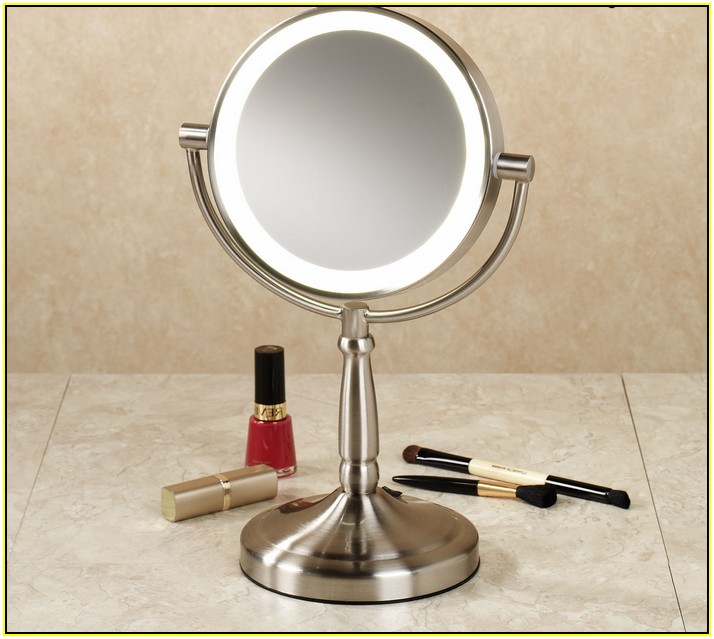 Magnifying Makeup Mirror With Lighted