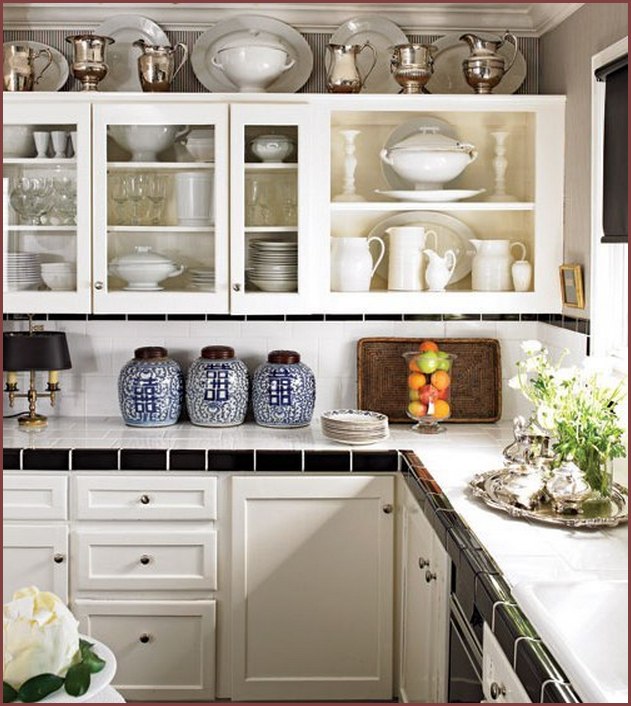 Martha Stewart Decorativeative Above Kitchen Cabinets