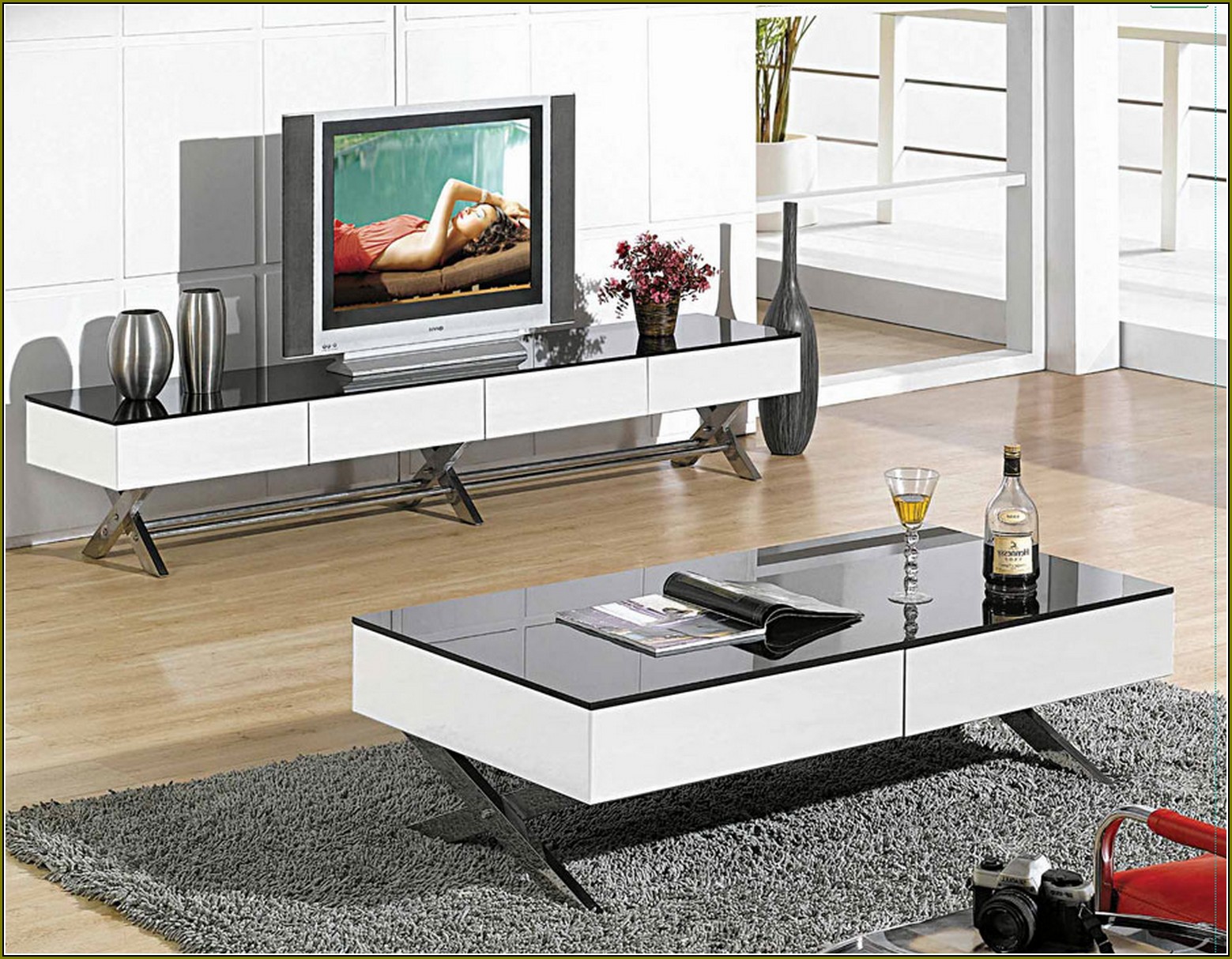 Mirrored Tv Cabinet Living Room Furniture