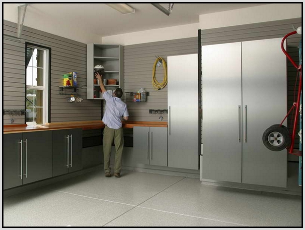 Modern Garage Decorations Ideas With Cabinets Almunium