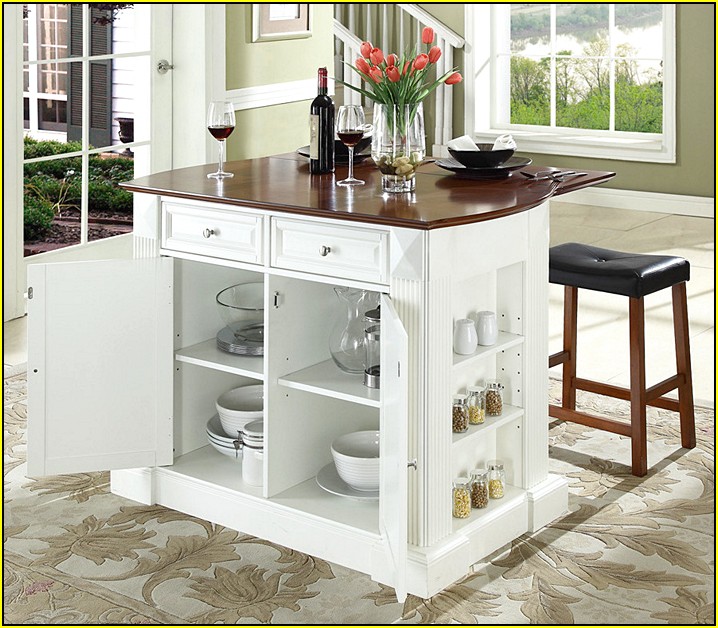 Movable Kitchen Island With Breakfast Bar