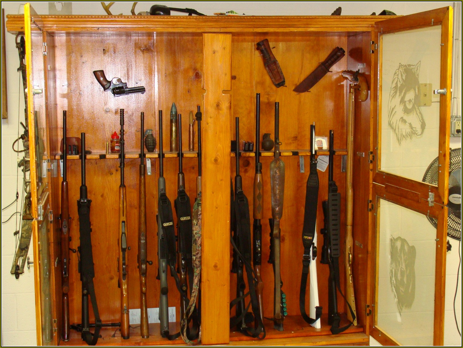 Oak Gun Cabinet Plans