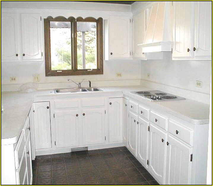 Oak Kitchen Cabinets Painted White Before And After