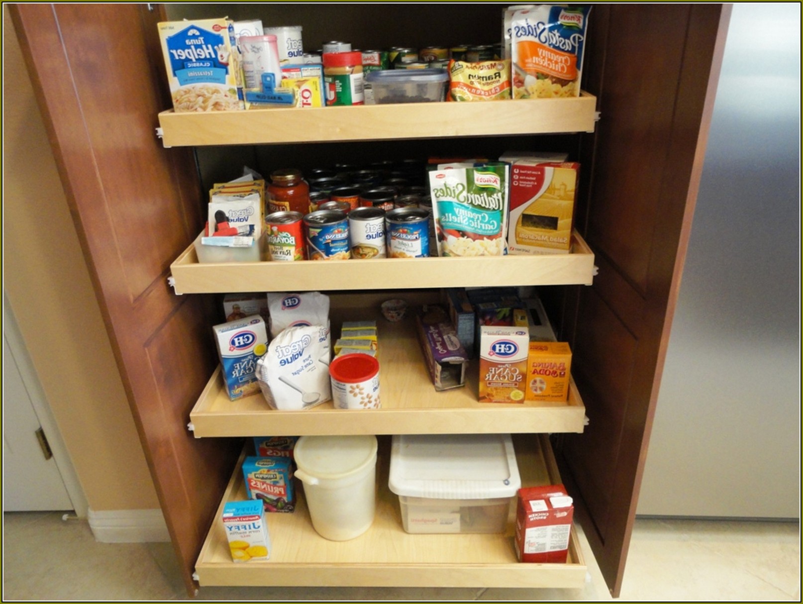Pantry Cabinet Pull Out Shelves