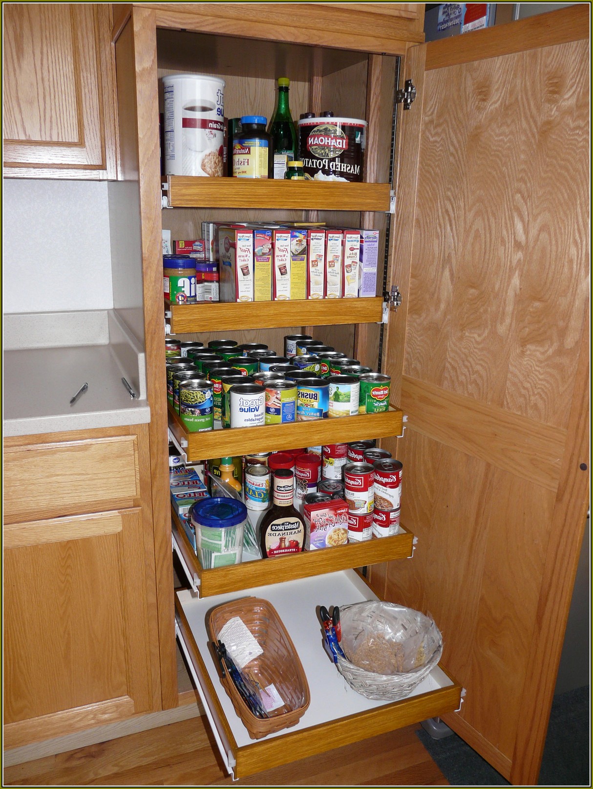 Pull Out Pantry Cabinet Home Depot