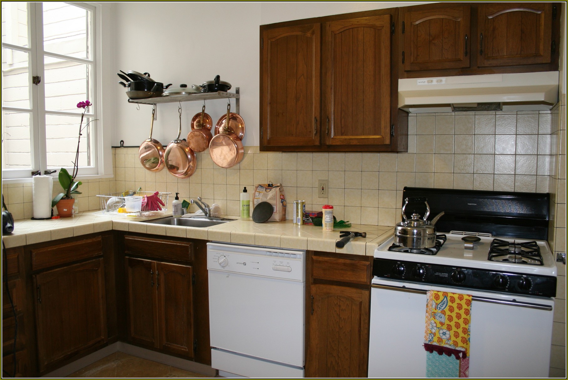 Repaint Kitchen Cabinets Before And After