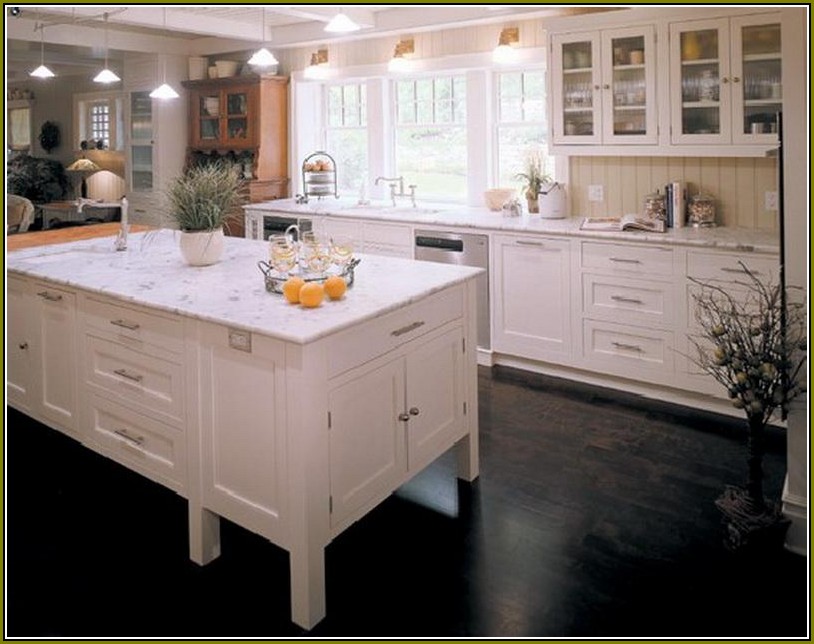 Restaining Kitchen Cabinets White