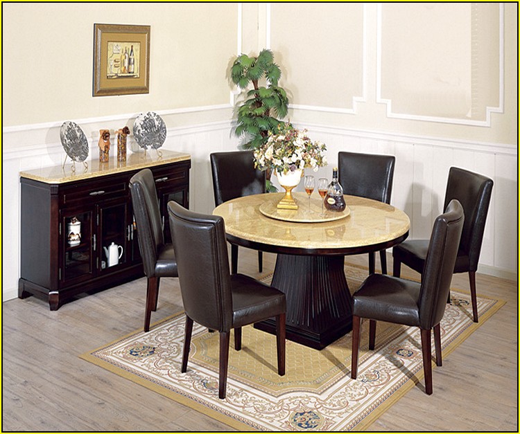Round Kitchen Table Sets With Lazy Susan