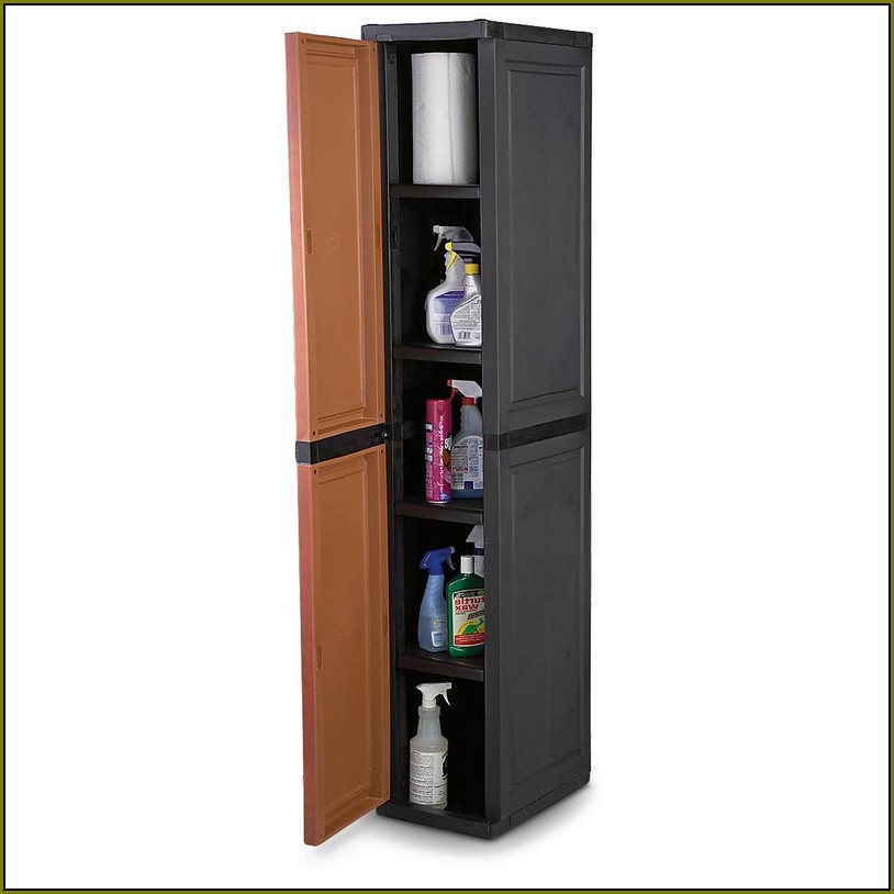 Slim Storage Cabinet With Doors