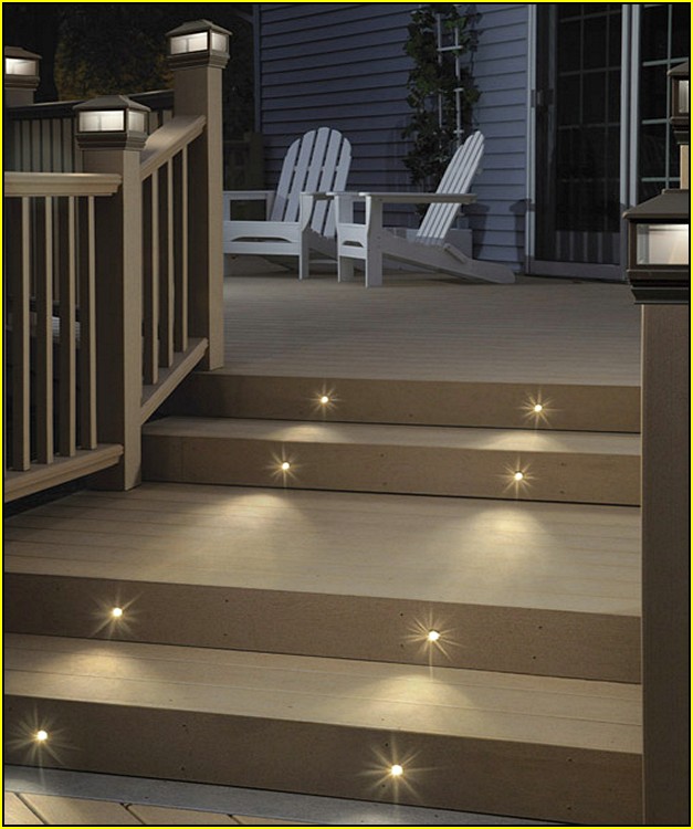 Solar Deck Step Lights