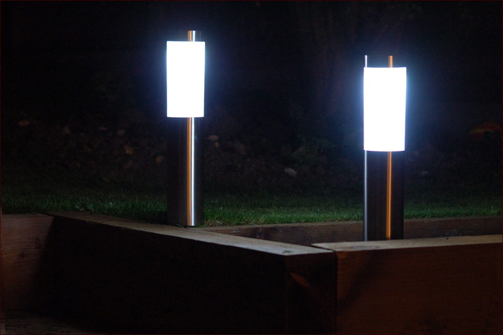 Solar Lamp Post Lights With Planter