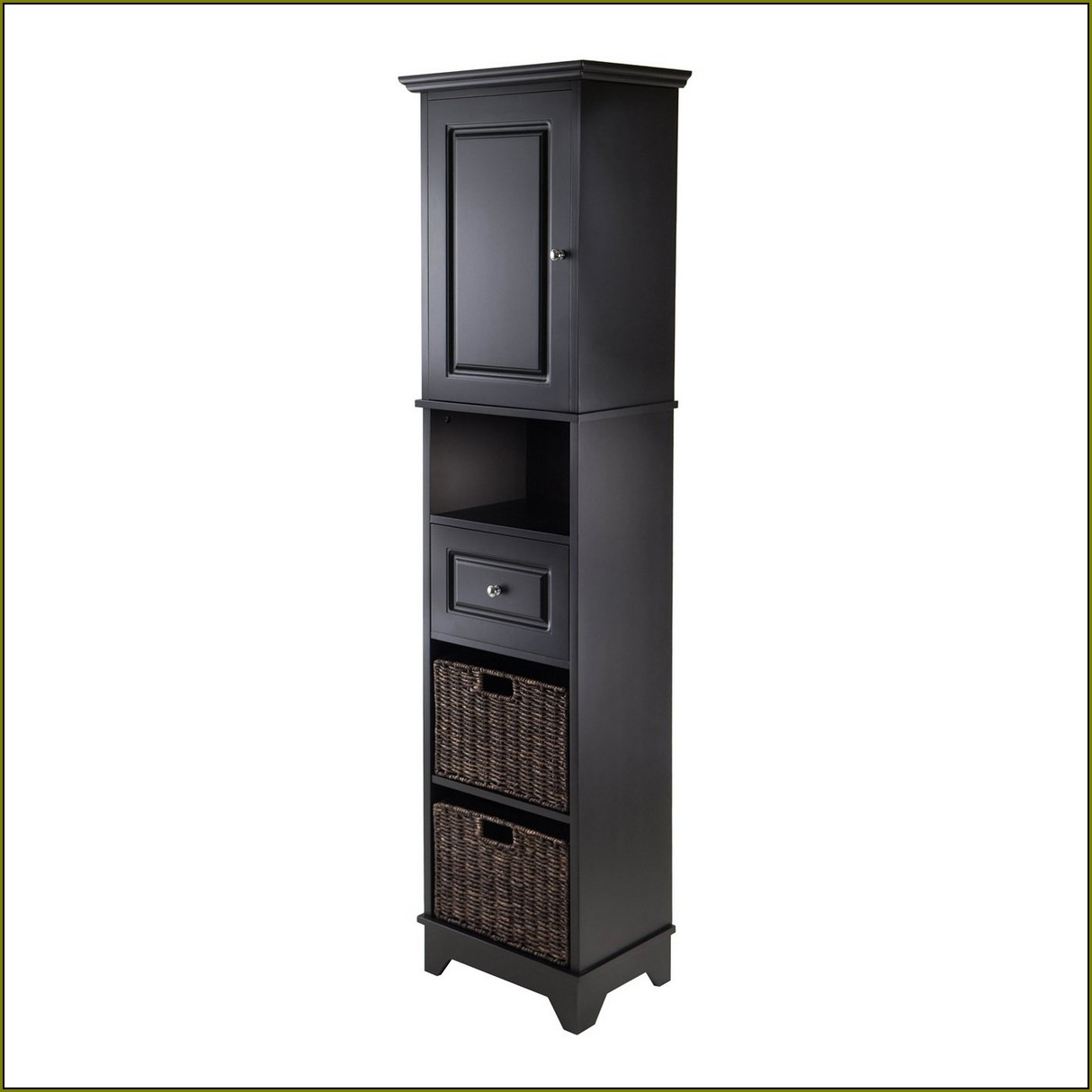 Tall Linen Cabinet With Hamper