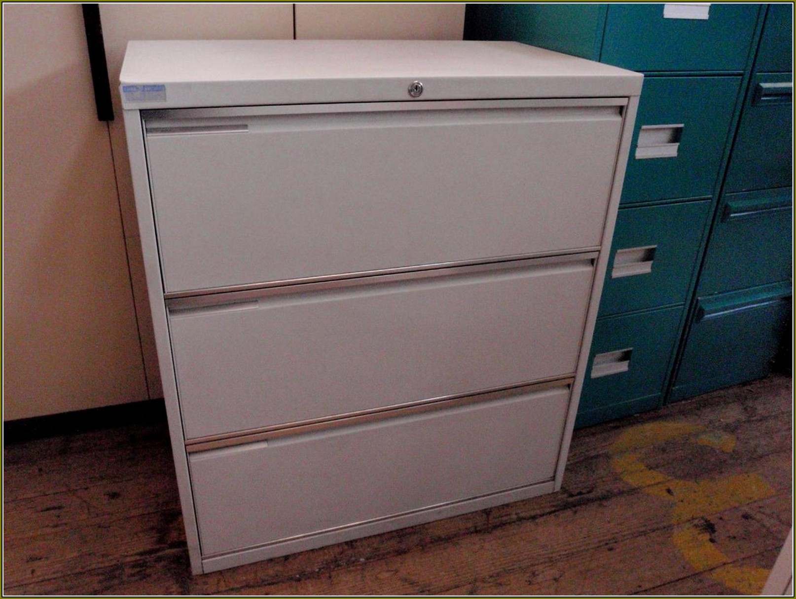 Three Drawer File Cabinet Metal