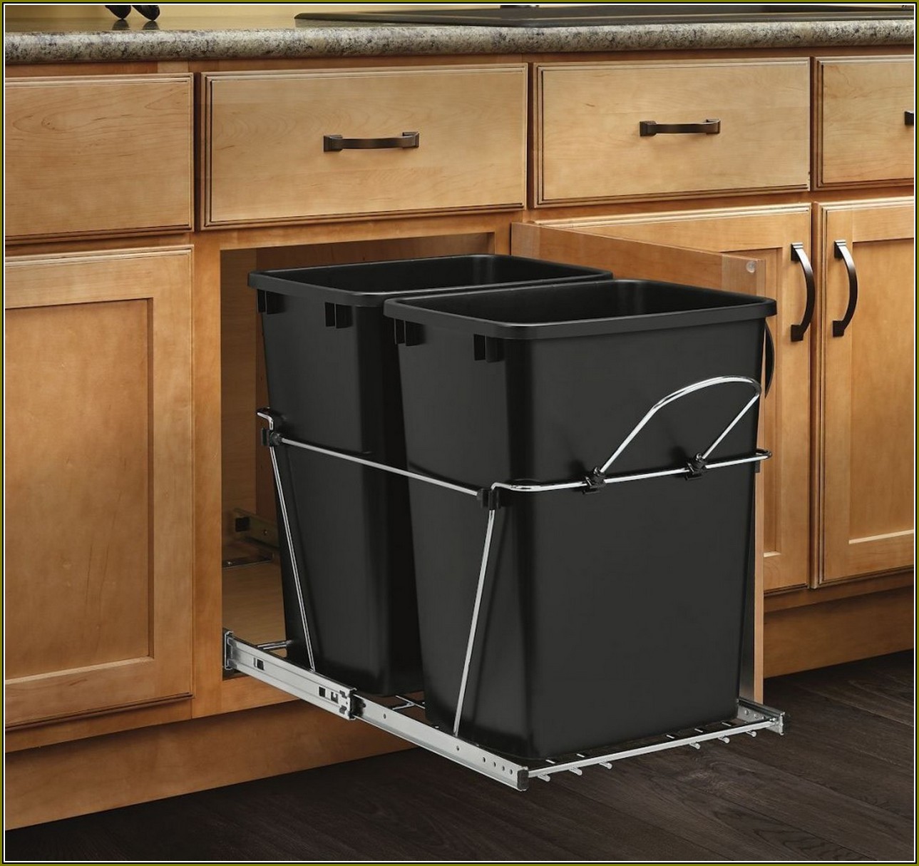 Under Cabinet Trash Can Pull Out